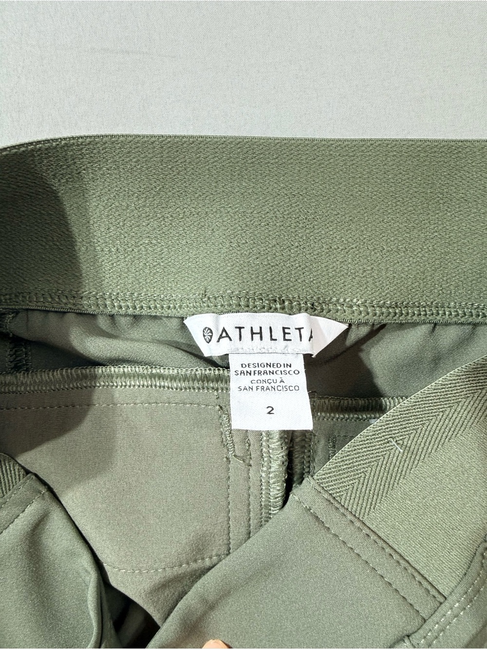 Athleta Endless High Rise Cargo pants sage green - Picture 7 of 7